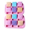ZQWE 2 pieces Twelve Constellation Silicone Biscuit 3D Mold DIY Soap Ice Cake Chocolate Sweet Moulds Resin Casting Crafts view 1