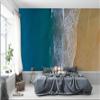Niwo ART - Sandy Beach Ocean Waves Aerial View, Removable Wall Mural | Self-Adhesive Large Wallpaper (64"x96") view 1