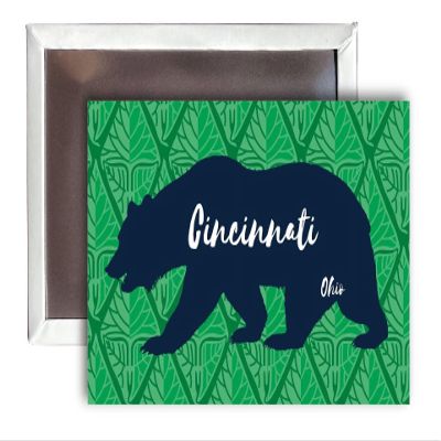 Cincinnati Ohio Souvenir 2x3-Inch Fridge Magnet Bear Design