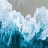 Niwo ART - Beautiful Beach Waves, Removable Wall Mural | Self-Adhesive Large Wallpaper (64"x96") view 2