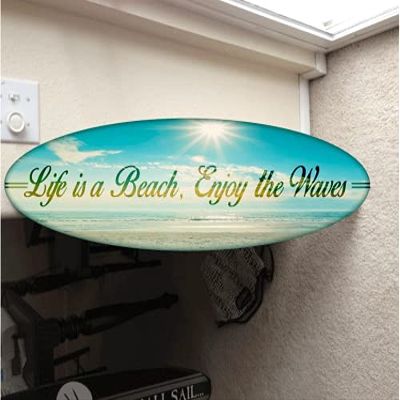 5' wall hanging surf board surfboard decor hawaiian beach surfing beach decor