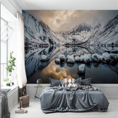 Niwo ART - Convict Lake, Removable Wall Mural | Self-Adhesive Large Wallpaper (96"x144")