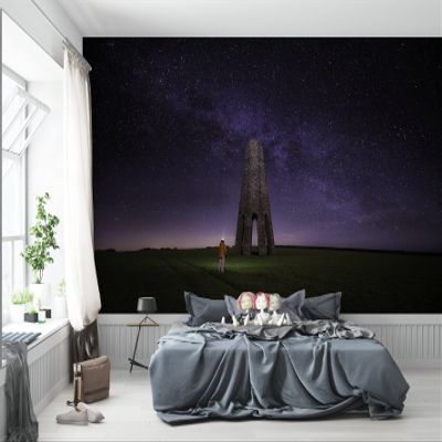 Niwo ART - The Daymark Devon Night Milky Way Galaxy, Removable Wall Mural | Self-Adhesive Large Wallpaper (64"x96")