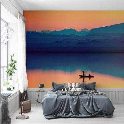Niwo ART - River 43, Removable Wall Mural | Self-Adhesive Large Wallpaper (64"x96")
