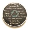 27 Year AA, Aqua, Turquoise, Blue, Bling, Glitter, Medallion, Bling, Chip, Coin, Token view 2