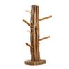 Coffee Mug Holder,Mug TreeMug Holder Made of Solid Wood,Solid Wood Tea Cup Holder High Foot Cup Holder Wooden Coffee Cup Holder,Mug Hook,Mug Stand,Coffee Cup Dryer with 6 Hooks view 1
