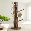 Coffee Mug Holder,Mug TreeMug Holder Made of Solid Wood,Solid Wood Tea Cup Holder High Foot Cup Holder Wooden Coffee Cup Holder,Mug Hook,Mug Stand,Coffee Cup Dryer with 6 Hooks view 3