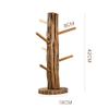 Coffee Mug Holder,Mug TreeMug Holder Made of Solid Wood,Solid Wood Tea Cup Holder High Foot Cup Holder Wooden Coffee Cup Holder,Mug Hook,Mug Stand,Coffee Cup Dryer with 6 Hooks view 4
