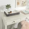 Kate and Laurel Ehrens Modern Wooden Tray, 13 x 17, Gray and White, Sophisticated Accent Tray for Farmhouse Decor view 2