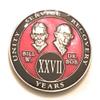 27 Year AA Medallion- Red Bill & Bob, Sobriety Chip, Token, Coin view 1