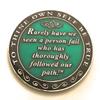 27 Year AA Medallion- Red Bill & Bob, Sobriety Chip, Token, Coin view 2