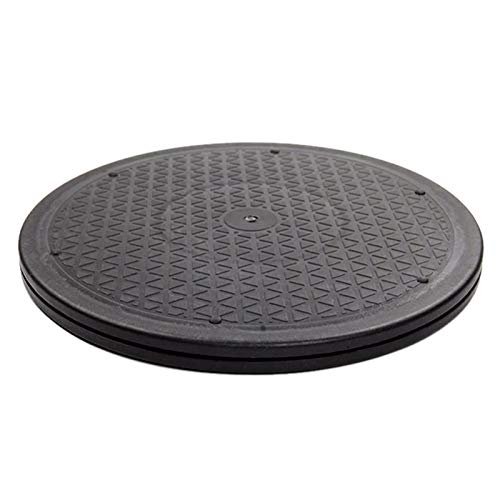 12 Inch Duty Rotating Swivel Steel Stand for Monitor TV Turntable Lazy Susans Black Round Shape