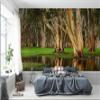 Niwo ART - Old Trees Swamp, Removable Wall Mural | Self-Adhesive Large Wallpaper (96"x144") view 1