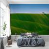 Niwo ART - Green Rolling Hills, Removable Wall Mural | Self-Adhesive Large Wallpaper (64"x96") view 1