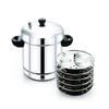 6 Plates Idli Cooker Stainless Steel with Induction Base, (24 Idlis) view 1