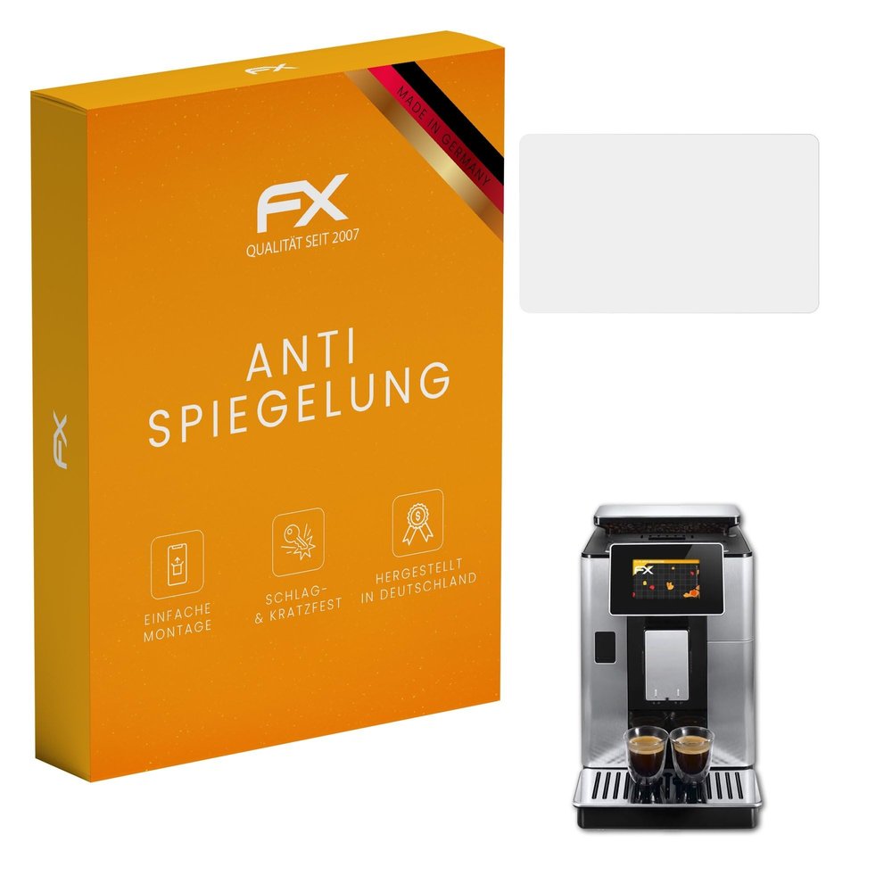 atFoliX Screen Protector compatible with DeLonghi PrimaDonna Soul ECAM610.75.MB Screen Protection Film, anti-reflective and shock-absorbing FX Protector Film (2X)