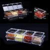 1set New Kitchen Organizer Storage Boxes Spices Seasoning Jar Transparent Sugar Salt Bottle Kitchen Accessories Spice Bottle view 3