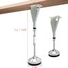 4 Pack Adjustable Height Center Support Leg for Bed Frame, Bed Center Slat Heavy Support Leg, Extra Durable Steel Support Legs | Suitable for Bed Frame, Bed Center Slats, Cabinet and Wooden Furniture view 2