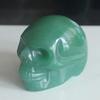 2'' Hand Carved Mixed Gemstone Crystal Skull Figurine Carving Home Decor (Green Aventurine) view 2