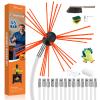 Bluesea Chimney Sweep Kit - Extends Up to 46 Feet, Includes 14 Flexible Rods and Strong Brush for Efficient Cleaning view 1