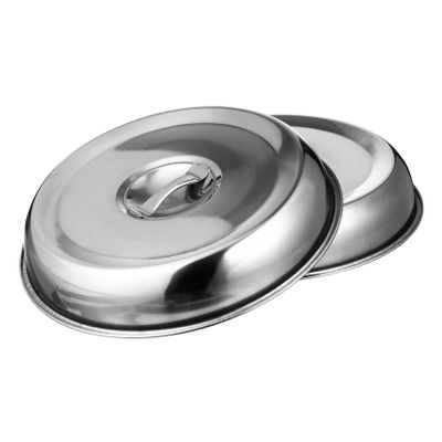 DOITOOL 2pcs Stainless Steel Food Covers Hoods for Bbq Teppanyaki and Camping for Keeping Dishes Warm and Fresh