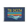 BBGreek Tri Delta Official Vendor - Large Wall Flag - 3 x 5 Feet - Large Microfiber Beach Wave - Sorority Paraphernalia view 1
