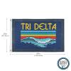 BBGreek Tri Delta Official Vendor - Large Wall Flag - 3 x 5 Feet - Large Microfiber Beach Wave - Sorority Paraphernalia view 2