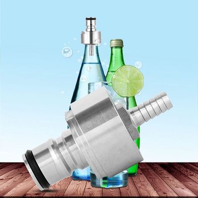 Carbonator CO2 Drink Keg Adapter, Stainless Steel Carbonation Lock Soda Carbonation Connector, Homemade Brew Beer Fast Soda Water Carbonate, for Soft PET Bottles/Homemade
