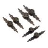 YUNSI Creative Handles 2pcs Antique Bronze Flower Furniture Handle Vintage Jewelry Chest Wooden Box Pull Handles Drawer Wardrobe Kitchen Door Pull Knob Hardware Handle(42mm Hole Spacing) view 1