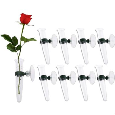 Floral Tubes: Water Storage Pipe for Fresh Flowers - 8Pcs Floral Water Tubes with Suction Cup Clear TPU Flower Stem Holders for Arrangements