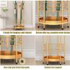 Umbrella Racks Golden Metal Umbrella Stand Holder, Decorative Umbrella Basket at The Entrance of The Hotel Cafe, Hollow Umbrella Bucket with 4 Hooks view 3