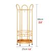 Umbrella Racks Golden Metal Umbrella Stand Holder, Decorative Umbrella Basket at The Entrance of The Hotel Cafe, Hollow Umbrella Bucket with 4 Hooks view 4