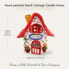 Blue Sky Clayworks Small Cottage Candle House, 5.75" L x 5.5" W x 6.25" H view 3