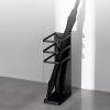 Umbrella Rack Hua Nordic Wrought Iron Umbrella Stand Black, Metal Creative Storage Rack, Suitable for Family Business Hotel, with Detachable Drip Tray, 26x15x56.5cm view 3