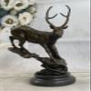 Chalet Lodge Art Elk Stag Buck Deer Hunter Bronze Marble Statue Lodge Sculpture view 2