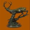 Chalet Lodge Art Elk Stag Buck Deer Hunter Bronze Marble Statue Lodge Sculpture view 4