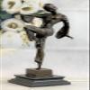 CHIPARUS Dancer W/Striking Pose Bronze Sculpture Art Deco Nouveau Lost Wax Sale view 2