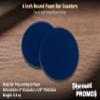 10 Round Foam Bud Coasters Pack, 4 inch - PU Foam, Party Favor - Navy Blue view 4