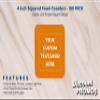 100 Squared Foam Coasters Pack, 4 inch - Customizable Text, Logo - PU Foam, Foldable - Neon Orange view 2
