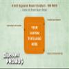 100 Squared Foam Coasters Pack, 4 inch - Customizable Text, Logo - PU Foam, Foldable - Neon Orange view 3