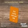 100 Squared Foam Coasters Pack, 4 inch - Customizable Text, Logo - PU Foam, Foldable - Neon Orange view 4