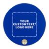 50 Round Foam Bud Coasters Pack, 4 inch - Customizable Text, Logo - PU Foam, Party Favor - Royal Blue view 1