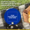 50 Round Foam Bud Coasters Pack, 4 inch - Customizable Text, Logo - PU Foam, Party Favor - Royal Blue view 3