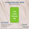 100 Squared Foam Coasters Pack, 4 inch - Customizable Text, Logo - PU Foam, Foldable - Lime Green view 2