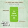 100 Squared Foam Coasters Pack, 4 inch - Customizable Text, Logo - PU Foam, Foldable - Lime Green view 3