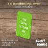 100 Squared Foam Coasters Pack, 4 inch - Customizable Text, Logo - PU Foam, Foldable - Lime Green view 4