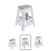 ARREGUI TB-039-GB Tabouret pliant | Marchepied pour adultes et enfants | Escabeau pliant | Tabouret marchepied enfant | Tabouret pour la cuisine, salle de bain, camping | 39 cm hauteur | Blanc et Gris view 1