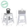 ARREGUI TB-039-GB Tabouret pliant | Marchepied pour adultes et enfants | Escabeau pliant | Tabouret marchepied enfant | Tabouret pour la cuisine, salle de bain, camping | 39 cm hauteur | Blanc et Gris view 2