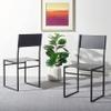 SAFAVIEH Home Collection Layne Black Living Room Accent Dining Chair (Fully Assembled) view 2