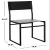 SAFAVIEH Home Collection Layne Black Living Room Accent Dining Chair (Fully Assembled) view 3